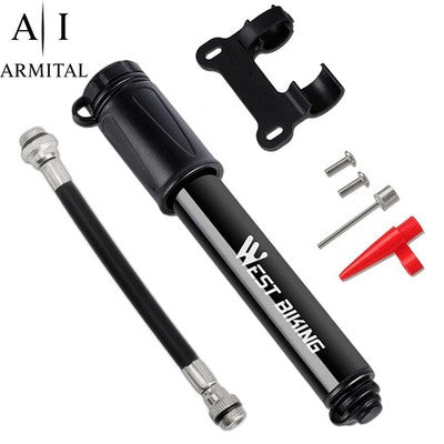 Mini Pompa Portatile Per Bicicletta 100 PSI In Lega Di Alluminio Valvola Presta E Schrader Per MTB Bici Da Corsa E BMX