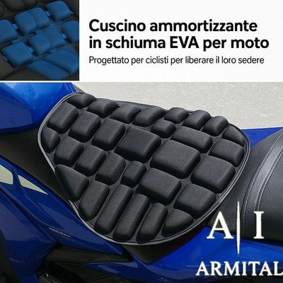 Cuscino Sella Moto Universale Ergonomico In Schiuma Traspirante Ad Alta Densità Antiscivolo Per Lungghi Viaggi
