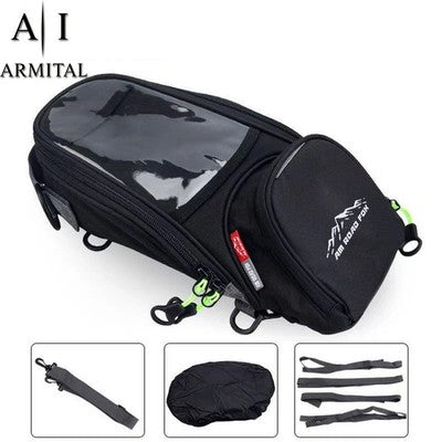 Borsa Da Serbatoio Moto Impermeabile Con Porta Cellulare Touch Screen Universale In Tessuto Oxford Ad Alta Resistenza