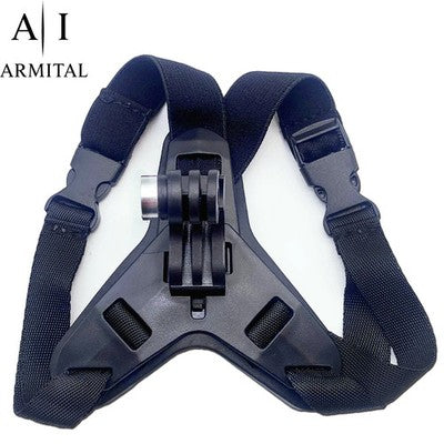 Supporto Mentoniera Universale Per Casco Integrale Con Attacco Per Action Cam Riprese POV Stabili Con Base Antiscivolo E Cinghia Regolabile
