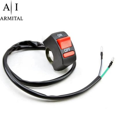 Interruttore Universale Manubrio Moto 12V 10A Per Luci LED E Faretti Supplementari ATV Quad Certificato CE