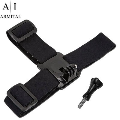 Supporto Action Cam per Testa e Cappellino Sportivo Regolabile - Fascia Elastica Antiscivolo Compatibile con GoPro e Action Camera - Ideale per Sport Outdoor e Riprese in Prima Persona