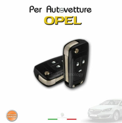 Guscio Chiave Telecomando 3 Tasti Compatibile Con Opel Insignia Astra J Zafira C Vauxhall Cover Di Ricambio Con Lama Pieghevole Senza Componenti Elettronici