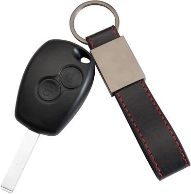 Guscio Chiave Telecomando Compatibile Per Renault Clio Twingo Modus Kangoo E Dacia Duster Sandero - Ricambio Cover 2 Tasti Senza Elettronica