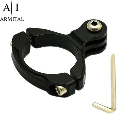 Supporto Manubrio Professionale in Alluminio per Action Cam Compatibile con GoPro Hero 12 11 10 9 Attacco Universale per Bicicletta Moto e MTB Stabile e Resistente
