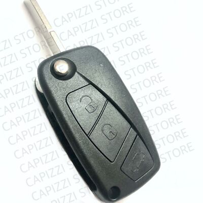 Guscio Cover Chiave Telecomando 3 Tasti Compatibile Con Fiat Grande Punto Panda 500 Ricambio Qualità Premium