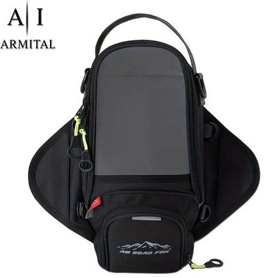 Borsa Da Serbatoio Moto Impermeabile Con Porta Cellulare Touch Screen Universale In Tessuto Oxford Ad Alta Resistenza