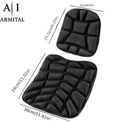 Cuscino Sella Moto Universale in Gel 3D Ergonomico e Traspirante Antiscivolo per Comfort Lunghe Distanze e Riduzione Vibrazioni