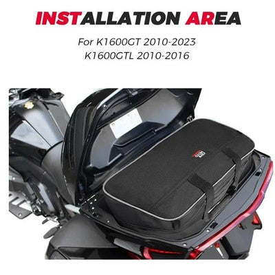 Borsa Interna Per Bauletto Posteriore Compatibile Con BMW K1600GT E K1600GTL - Borsa Da Viaggio Espandibile In Tessuto 1680D Impermeabile