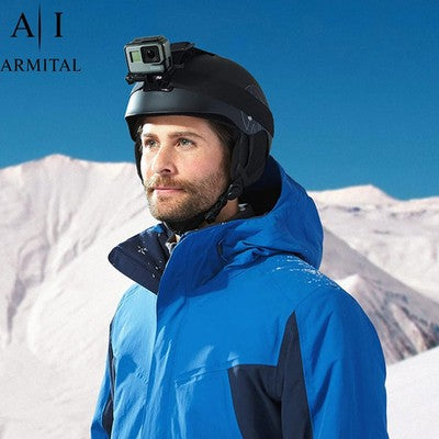 Supporto Action Cam per Testa e Cappellino Sportivo Regolabile - Fascia Elastica Antiscivolo Compatibile con GoPro e Action Camera - Ideale per Sport Outdoor e Riprese in Prima Persona
