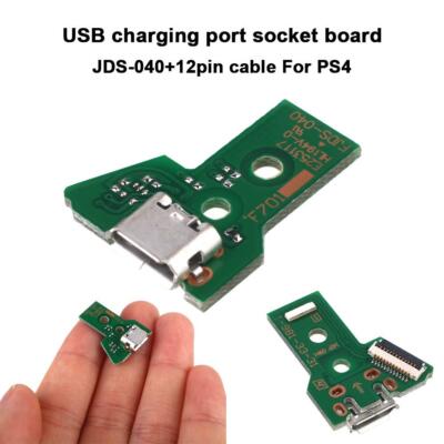 Connettore Di Ricarica Micro USB 12 Pin JDS-040 Per Controller PS4 DualShock 4 - Ricambio Presa Porta Alimentazione Quarta Generazione
