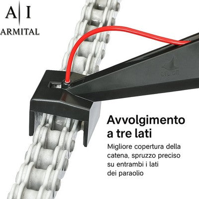 Applicatore Lubrificante Catena Moto Strumento Professionale per Manutenzione Pulizia e Lubrificazione di Precisione Senza Sprechi Universale