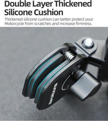 Supporto Universale In Alluminio CNC Per Parabrezza Moto E Scooter Compatibile Con Action Cam E Smartphone Staffa Anti-Vibrazione Professionale