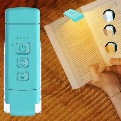 Lampada Da Lettura LED Portatile Ricaricabile USB Con Clip Per Libri E Scrivania Luce Dimmerabile Senza Fili