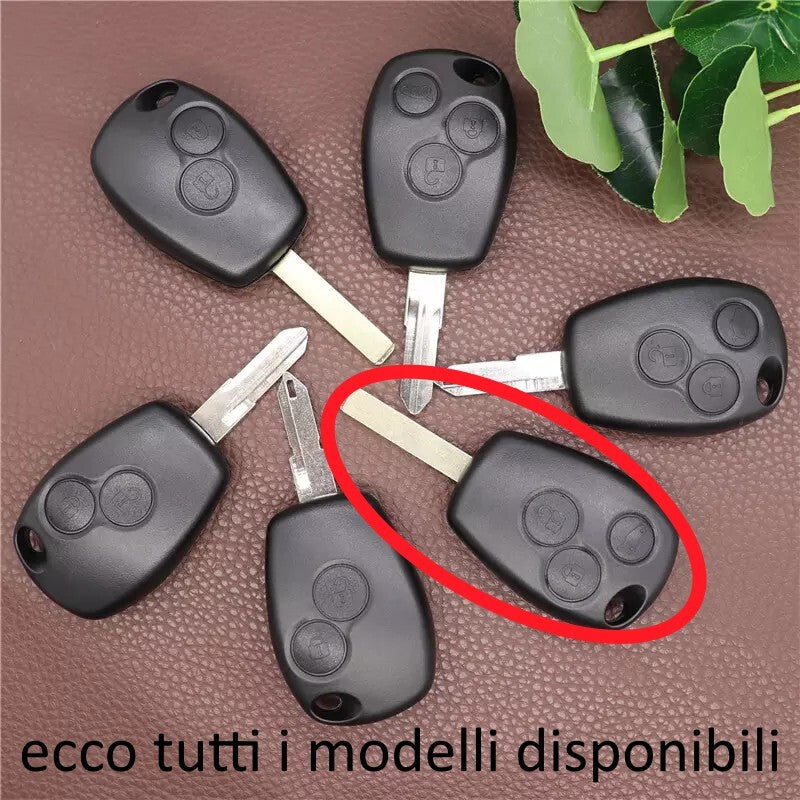 Guscio Cover Chiave Telecomando 3 Tasti per Renault Clio, Modus e Smart 453 - Lama Piatta