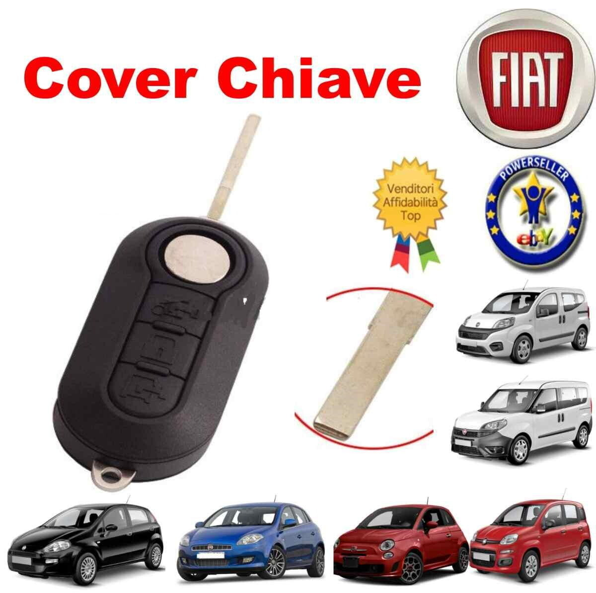 Guscio Telecomando Compatibile Per Chiave Fiat E Lancia Con 3 Tasti E Lama Vergine Per Riparazione