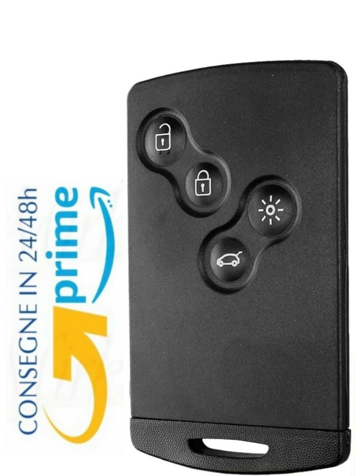 Guscio Telecomando 4 Tasti Compatibile Renault Megane Clio Scenic Captur Con Lama Vergine
