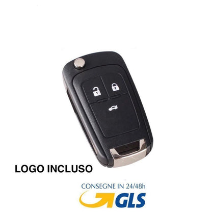 Guscio Chiave Telecomando 3 Tasti Compatibile Con Chevrolet Matiz Spark Aveo Captiva Cruze - Cover Ricambio Alta Qualità