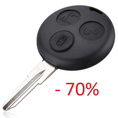 Guscio Cover Chiave Smart Fortwo 450 Ricambio Telecomando 3 Tasti Senza Lama