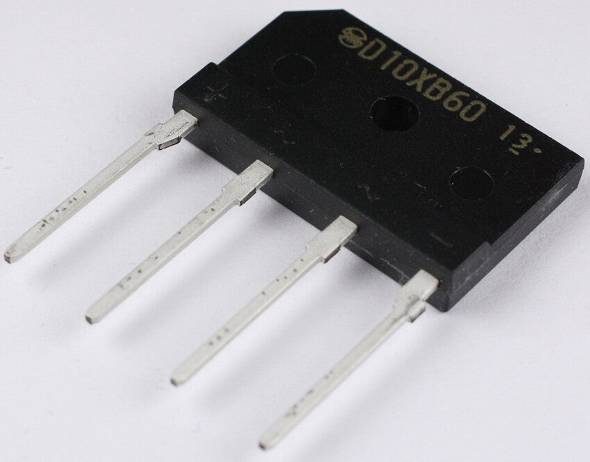 Ponte Diodi Raddrizzatore D10XB60 10A 600V - Componente Elettronico Di Alta Qualità Per Alimentatori E Circuiti - Ricambio Professionale