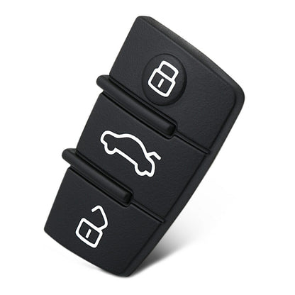 Gommino 3 Tasti Ricambio Telecomando Chiave per Audi A3 A4 A5 A6 A8 Q5 Q7 TT - Guscio Sostitutivo di Alta Qualità