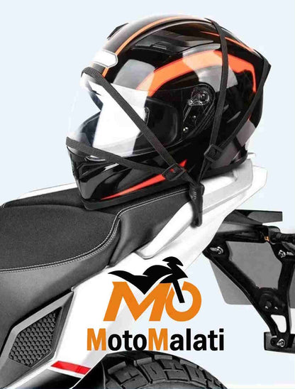 Cinghia Elastica Porta Casco 90 cm Con Ganci Antigraffio Per Moto Scooter E Vanlife