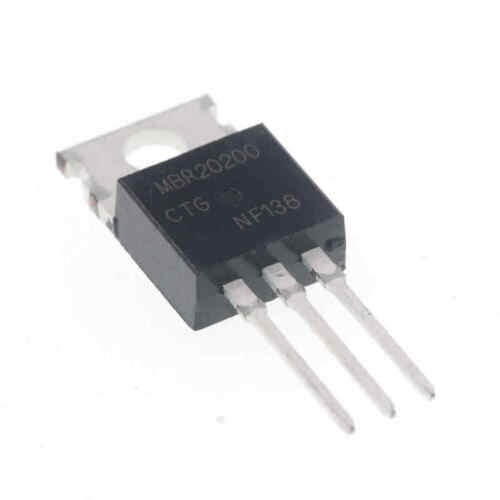 Diodo Schottky MBR20200CT B20200CT TO-220 Raddrizzatore Di Potenza 20A 200V Alta Efficienza Per Circuiti Elettronici