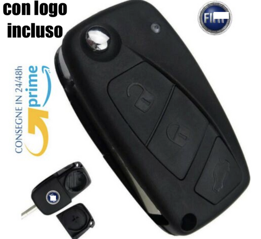 Guscio Chiave Compatibile Fiat 3 Tasti Ricambio Telecomando Punto Panda Stilo Bravo Lancia Alta Qualità