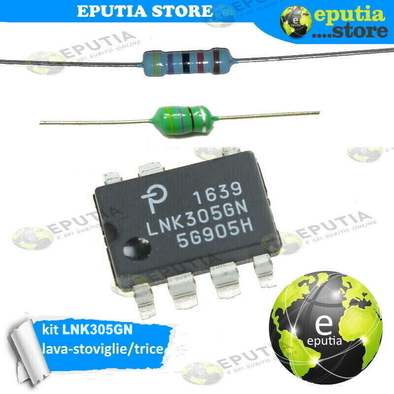 Kit Riparazione Scheda Lavatrice Electrolux Zoppas AEG Integrato LNK305GN e Componenti Passivi
