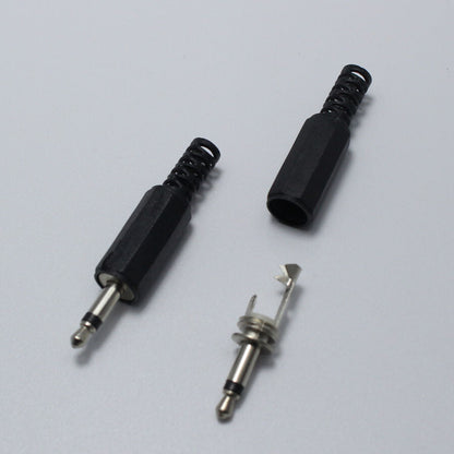 Connettore Jack 3.5mm Maschio 2 Poli Mono Audio Per Riparazione Cuffie E Microfono In Plastica Alta Qualità