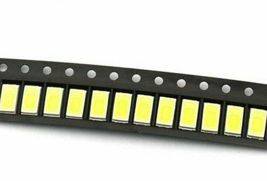 Kit 10 Pezzi LED SMD 5630 5730 Retroilluminazione TV Universale Compatibile Samsung LG 2W 3V Bianco Freddo