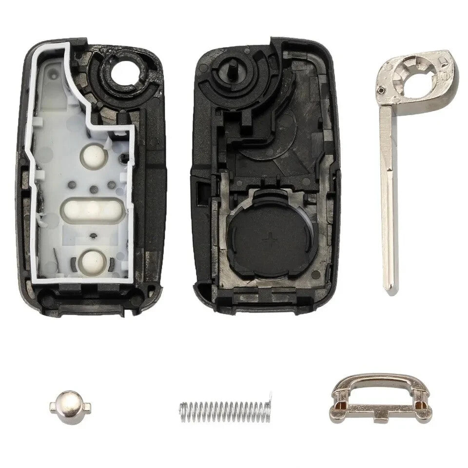 Guscio Telecomando Compatibile Volkswagen 3 Tasti Cover Chiave Ricambio Professionale per Golf Polo Passat Bora