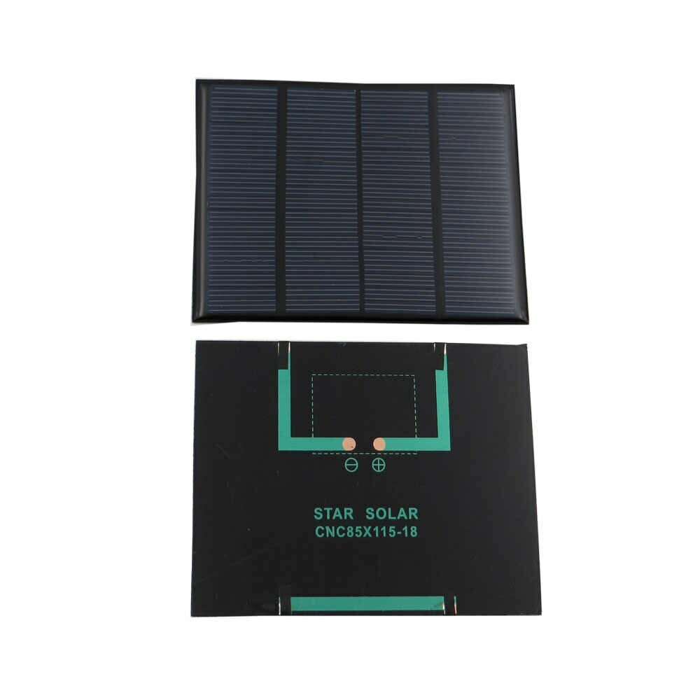 Mini Pannello Solare Fotovoltaico 12V 1.5W Modulo Caricabatterie Portatile 125mAh 115x85mm Per Progetti Elettronici E Fai Da Te