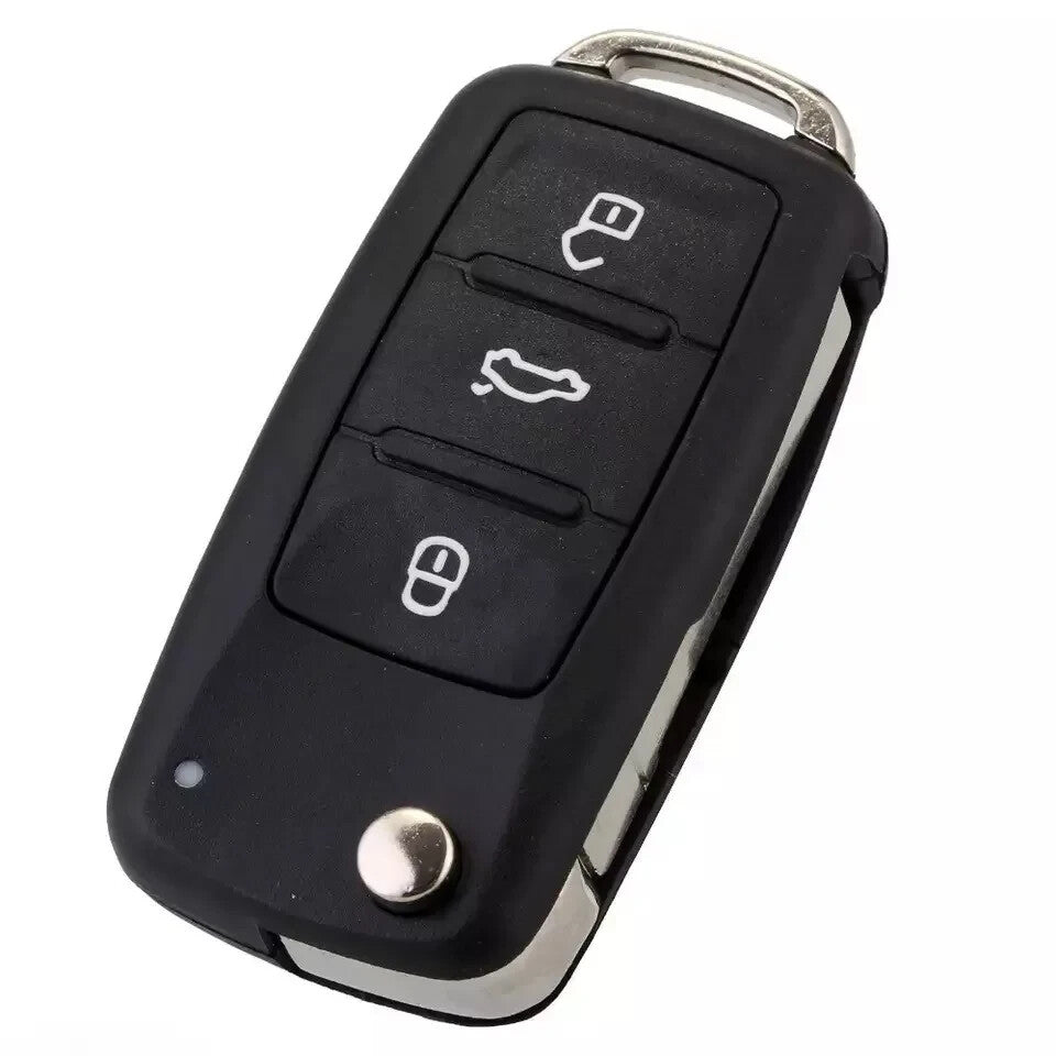Guscio Telecomando Compatibile Volkswagen 3 Tasti Cover Chiave Ricambio Professionale per Golf Polo Passat Bora