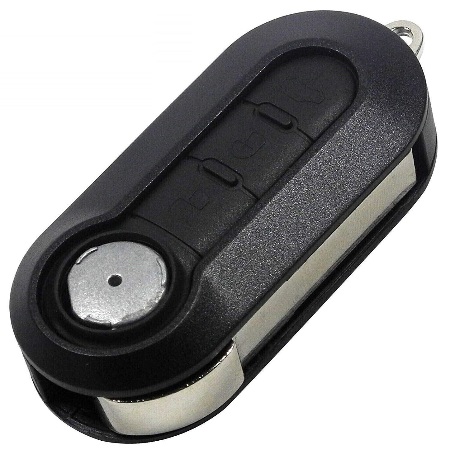 Guscio Cover Telecomando Compatibile Fiat 500 Punto Evo Panda Lancia Musa Ypsilon - Ricambio 3 Tasti con Chiave Vergine