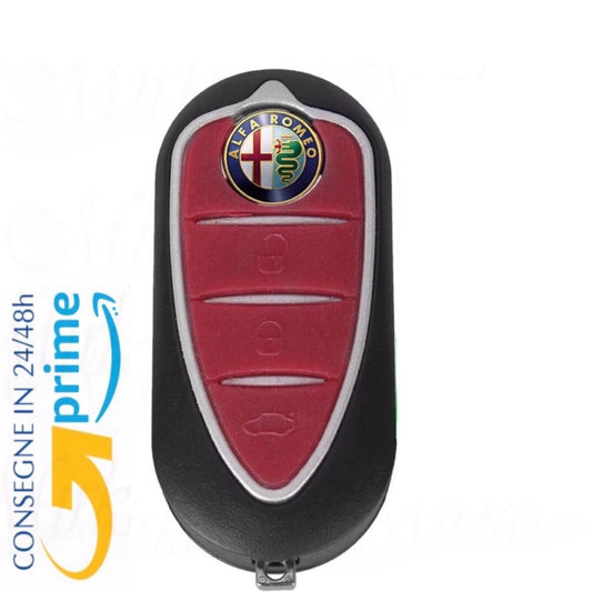 Guscio Chiave Compatibile Per Alfa Romeo Mito E Giulietta - Scocca Ricambio 3 Tasti Con Lama Automobilistica Vergine A Scatto