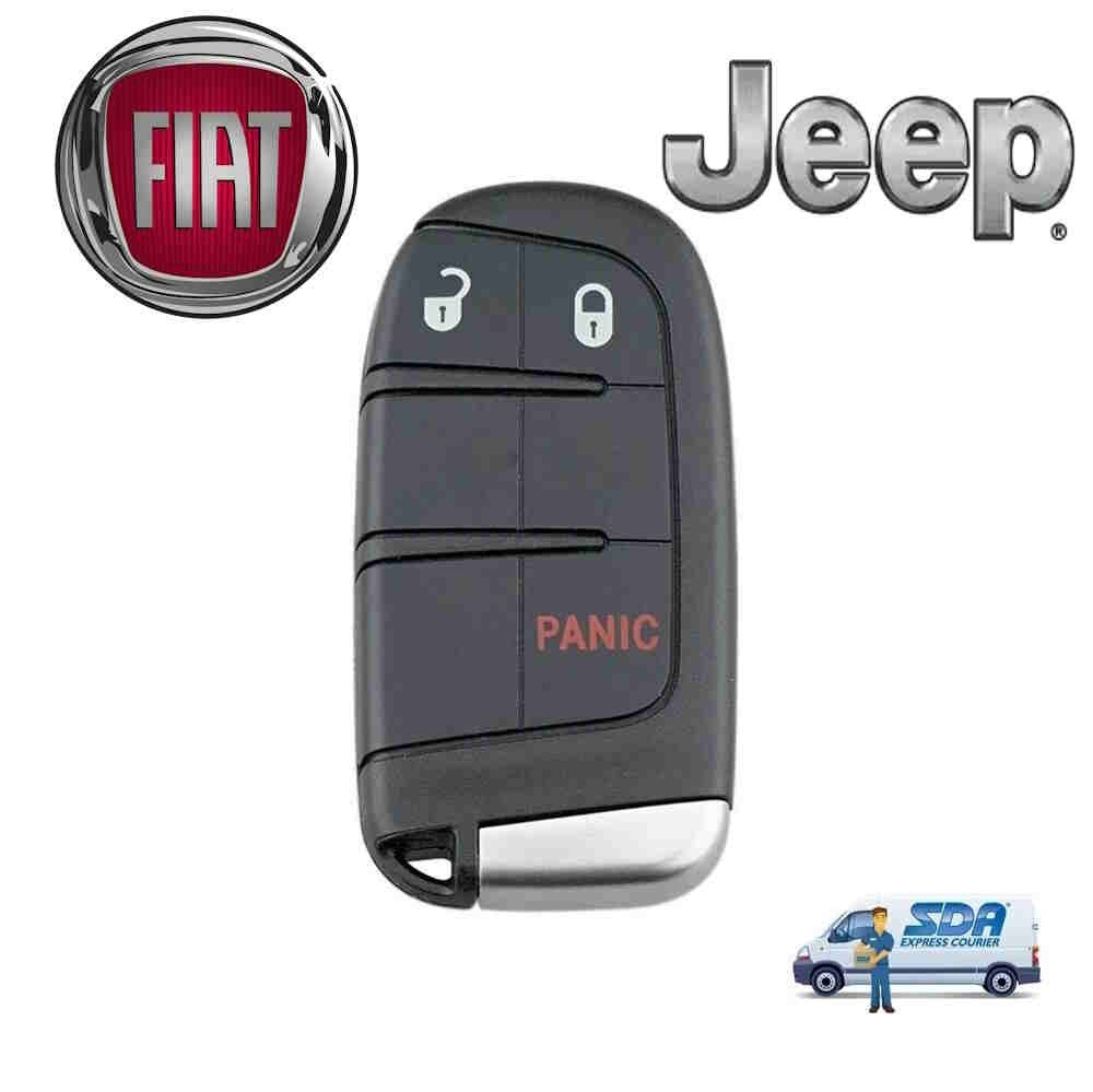 Guscio Chiave Cover Telecomando Compatibile Con Fiat Freemont Dodge Journey E Jeep Cherokee Ricambio Professionale Senza Elettronica
