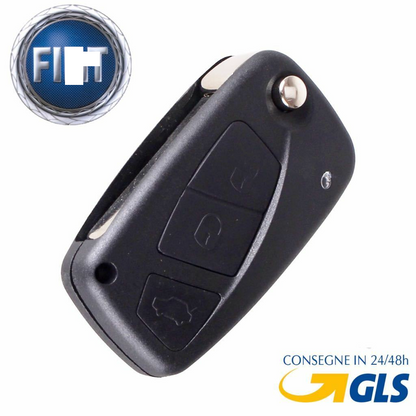 Guscio Telecomando Chiave Compatibile Fiat Grande Punto Evo Panda 169 Lancia - Cover Ricambio 3 Tasti Alta Qualità