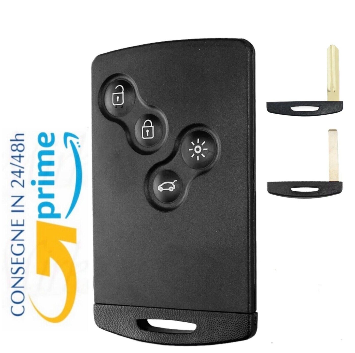 Guscio Telecomando 4 Tasti Renault Megane Clio Scenic Captur Senza Elettronica