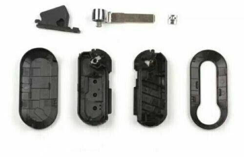 Telecomando Guscio 3 Tasti Compatibile Fiat 500 Panda Punto Evo Lama Vergine NEW