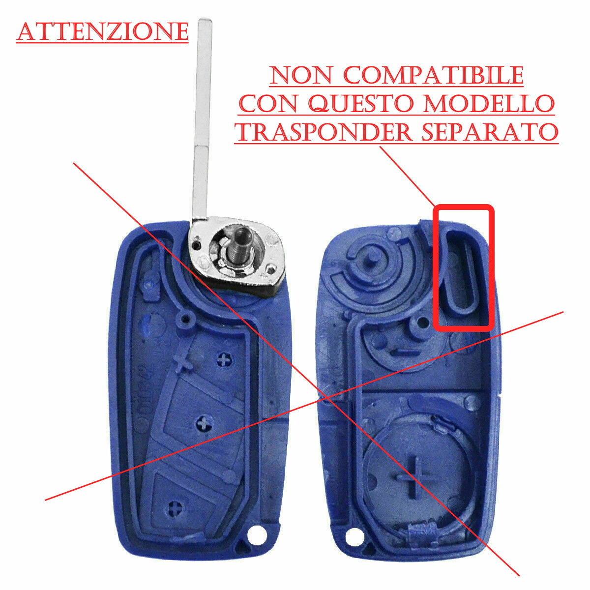 Guscio Cover Chiave 3 Tasti Compatibile Fiat Ducato Doblò Panda 600 Punto – Ricambio Auto di Qualità