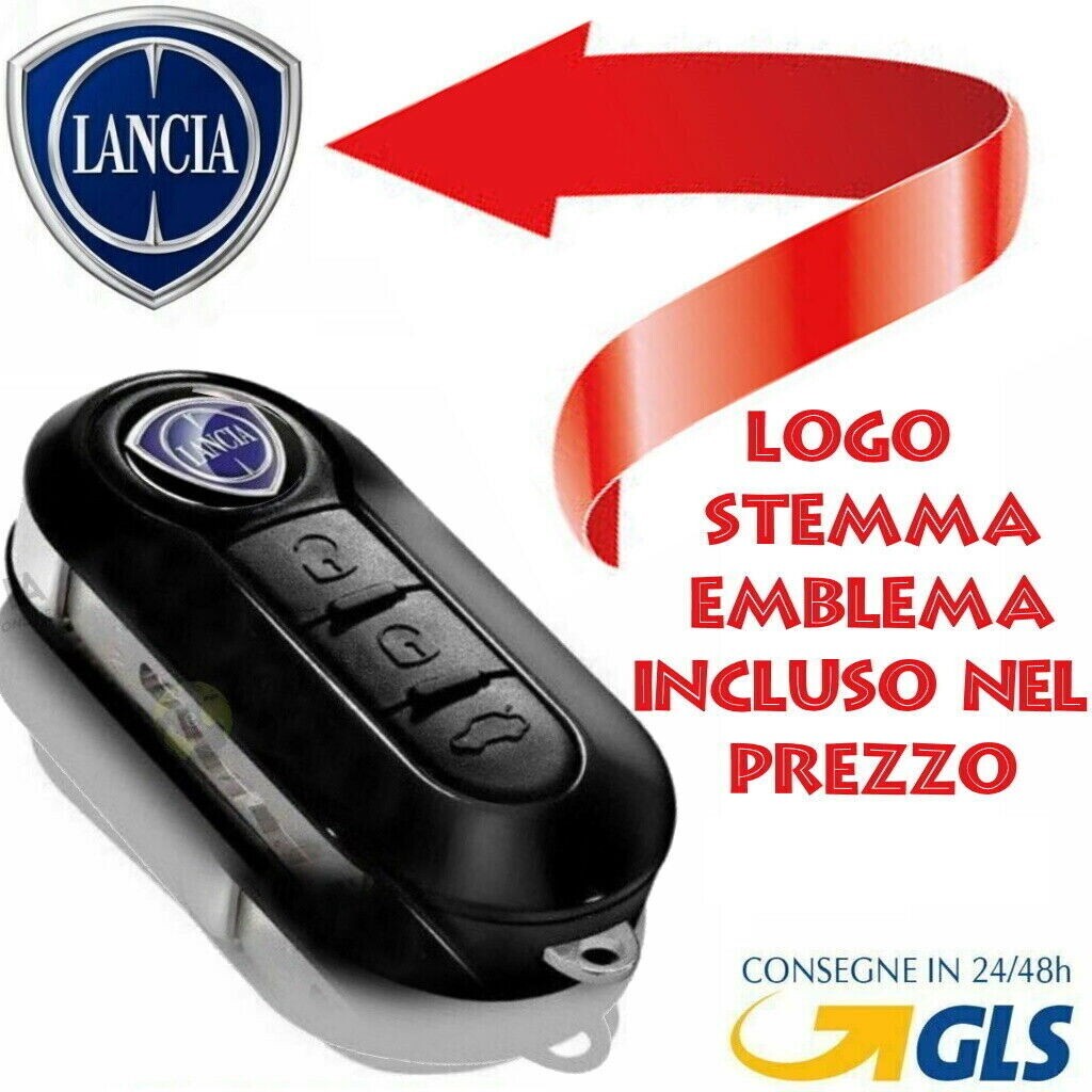 Guscio Cover Silicone Chiave Compatibile Fiat 500 Punto Evo Bravo Panda Lancia Y Delta 3 Tasti Protezione Telecomando Auto