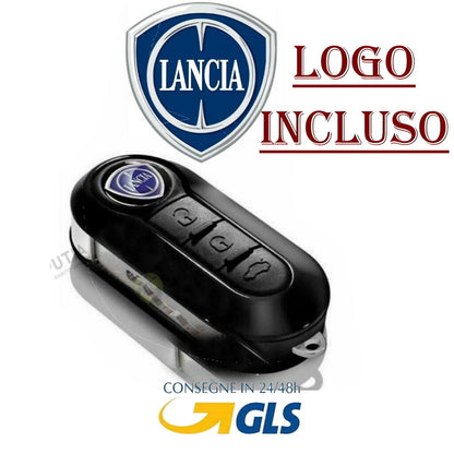 Guscio Chiave Telecomando Compatibile Per Lancia Musa E Ypsilon - Cover 3 Tasti Con Lama Vergine Per Ripristino Chiave Auto