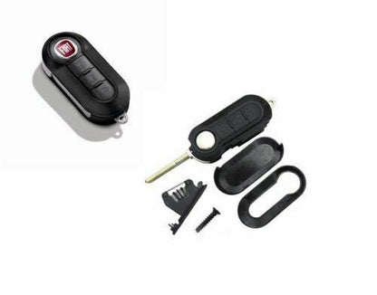 Cover Chiave 3 Tasti Compatibile Fiat 500L Punto Evo Panda Lancia Musa Ypsilon *