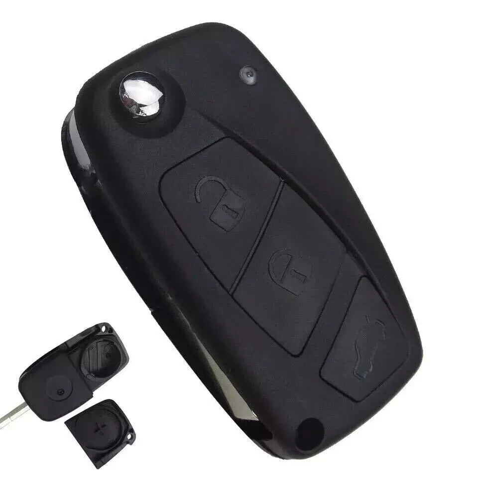 Guscio Cover Chiave Compatibile Fiat Panda 169 Grande Punto Ulisse - Ricambio Telecomando 3 Tasti Alta Qualità