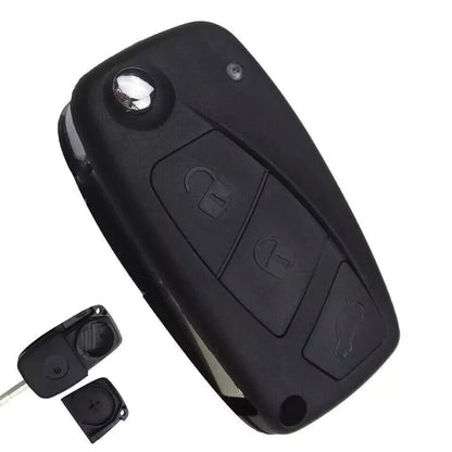 Guscio Cover Chiave Compatibile Fiat Panda 169 Grande Punto Ulisse - Ricambio Telecomando 3 Tasti Alta Qualità