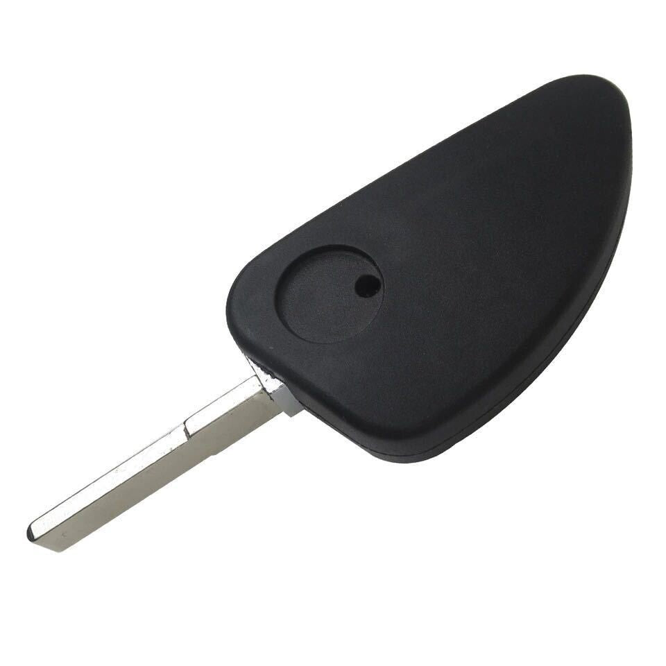 Guscio Chiave Compatibile Per Alfa Romeo 147 156 166 GT - Cover Telecomando 3 Tasti Con Lama A Scatto Nero E Rosso