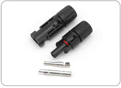 Coppia Connettori Solari Professionali Maschio e Femmina IP67 per Pannelli Fotovoltaici Camper Barca e Casa - Compatibile 2.5-6mmq
