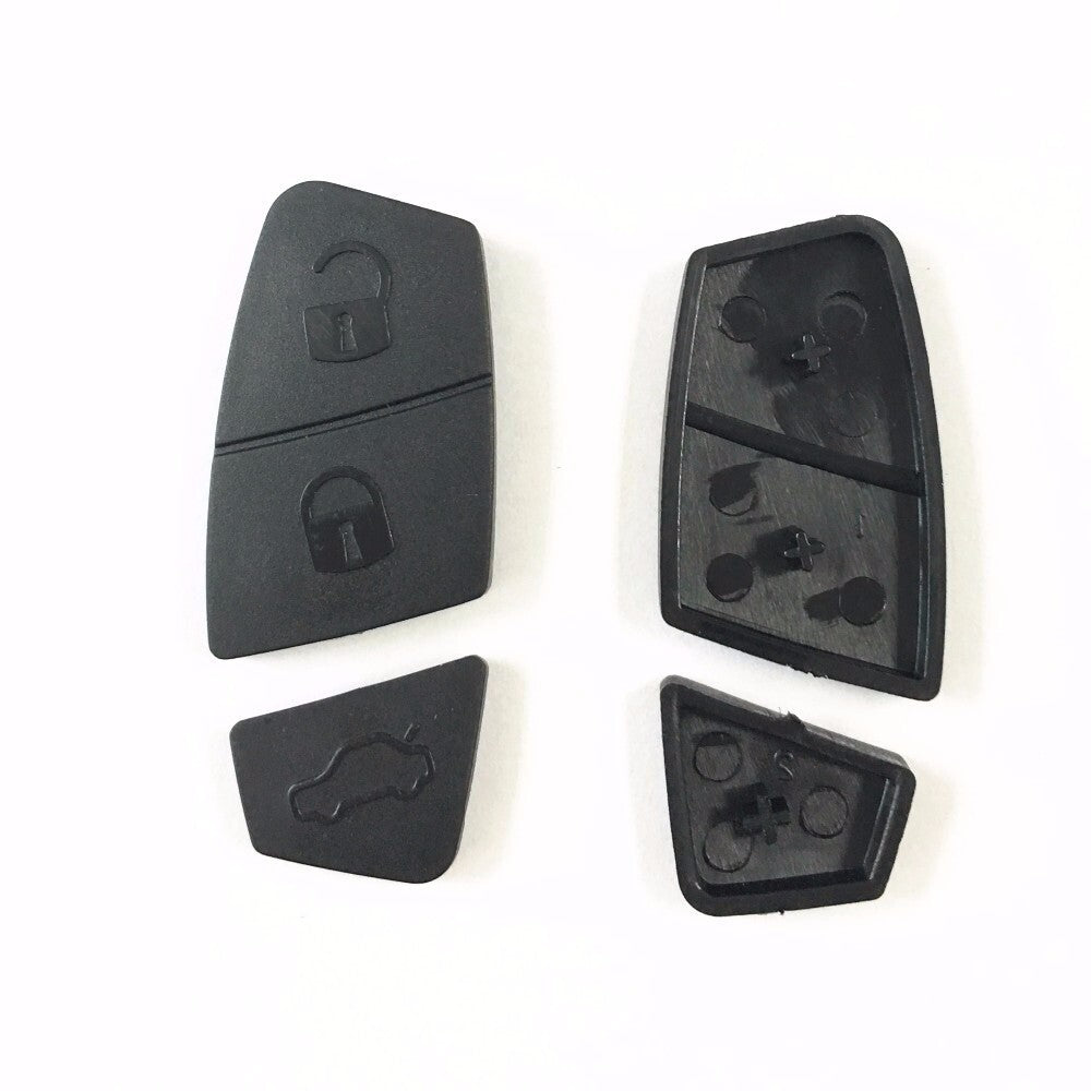 Gommino Ricambio Telecomando 3 Tasti Nero Compatibile Con Chiave Fiat Punto Panda Stilo Bravo Idea