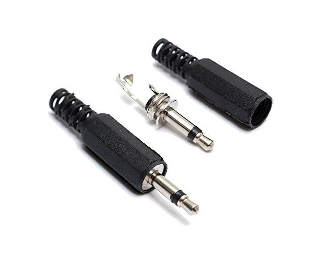 Connettore Jack 3.5mm Maschio Audio Mono 2 Poli In Plastica Per Cuffie E Microfono